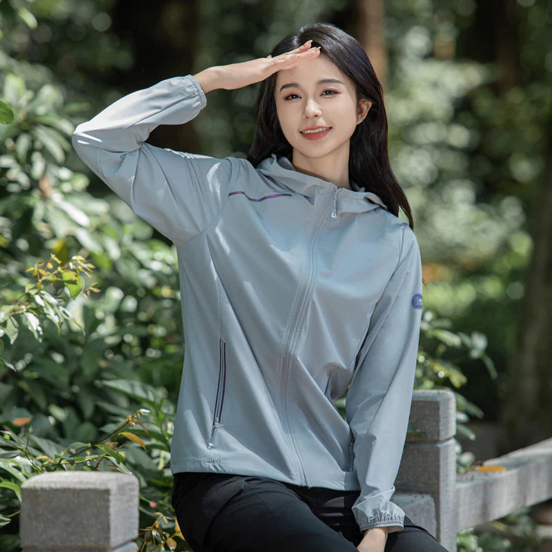 Women’s Ice Silk UV Protection Jacket – Lightweight, Stretchy, Sun-Proof Outer Layer