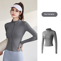 Slim Fit Zip-Up Yoga Jacket – Lightweight, Breathable, and Stylish Activewear