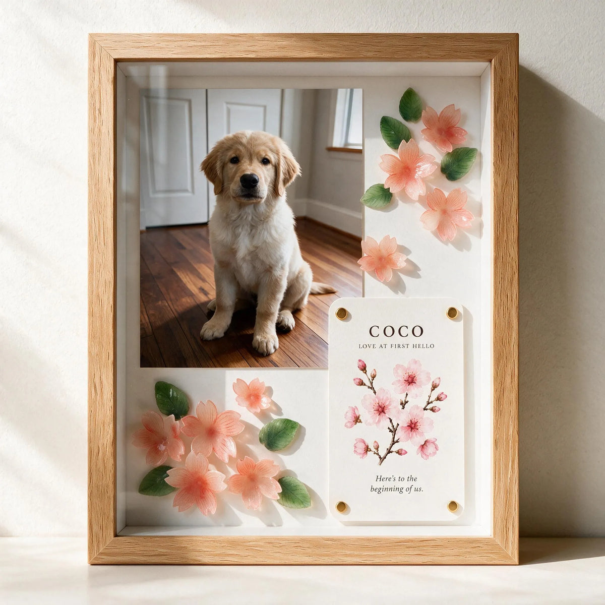 Cherry Blossom Pet Celebration Shadow Box