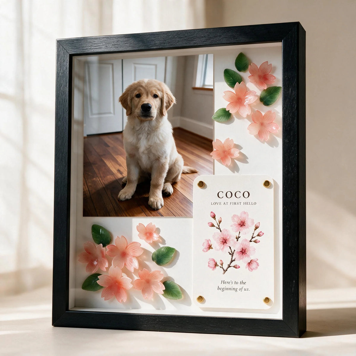 Cherry Blossom Pet Celebration Shadow Box