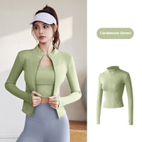 Slim Fit Zip-Up Yoga Jacket – Lightweight, Breathable, and Stylish Activewear
