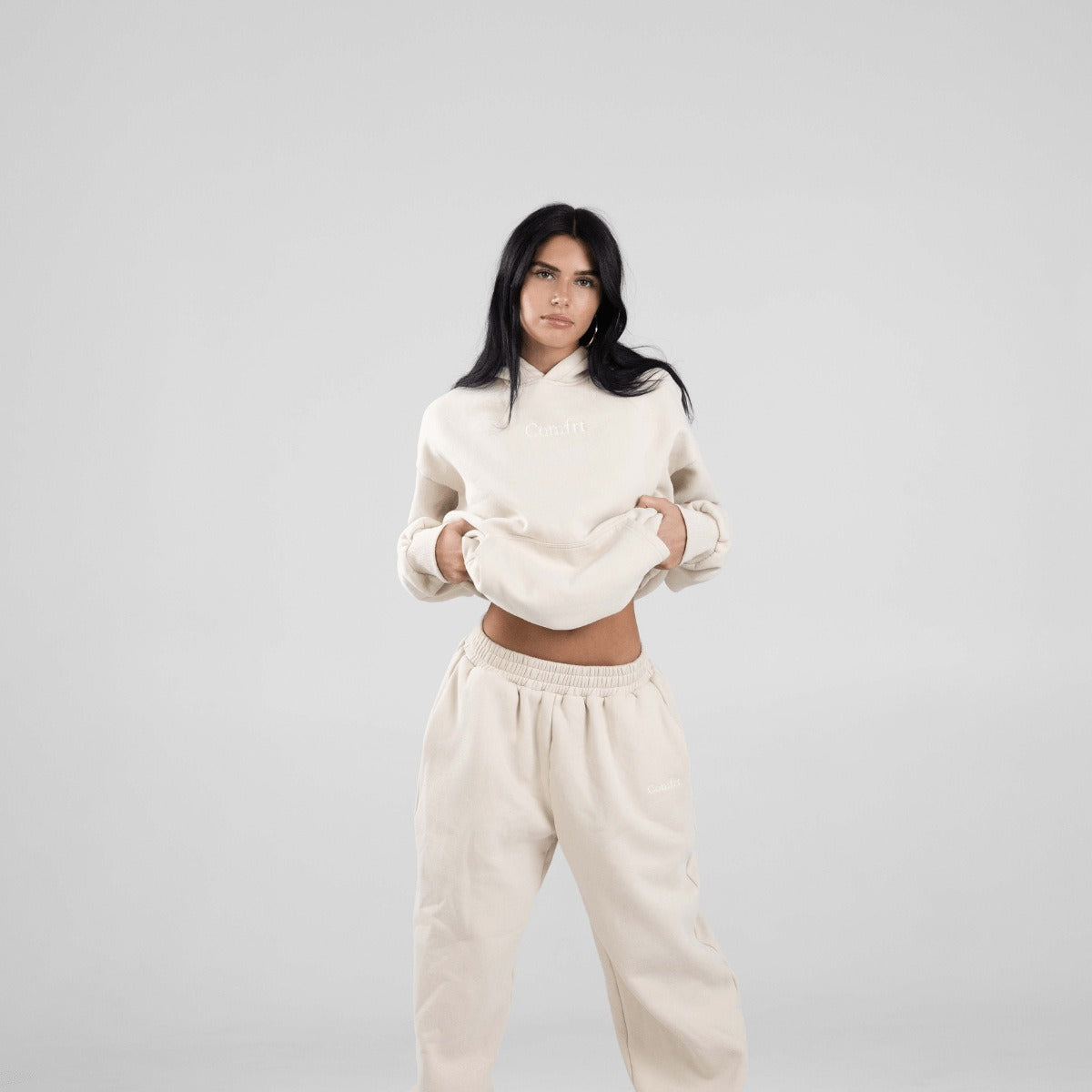 Embroidered Sweatpants – Cozy Fall Lounge Suit