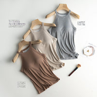 Back-Shaping Padded Spaghetti Strap Camisole – Sculpting Support & Seamless Comfort