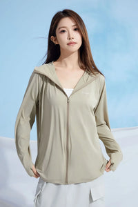 Women’s Plus-Size UV Protection Sun Coat – Loose Fit & Breathable Lightweight Layer