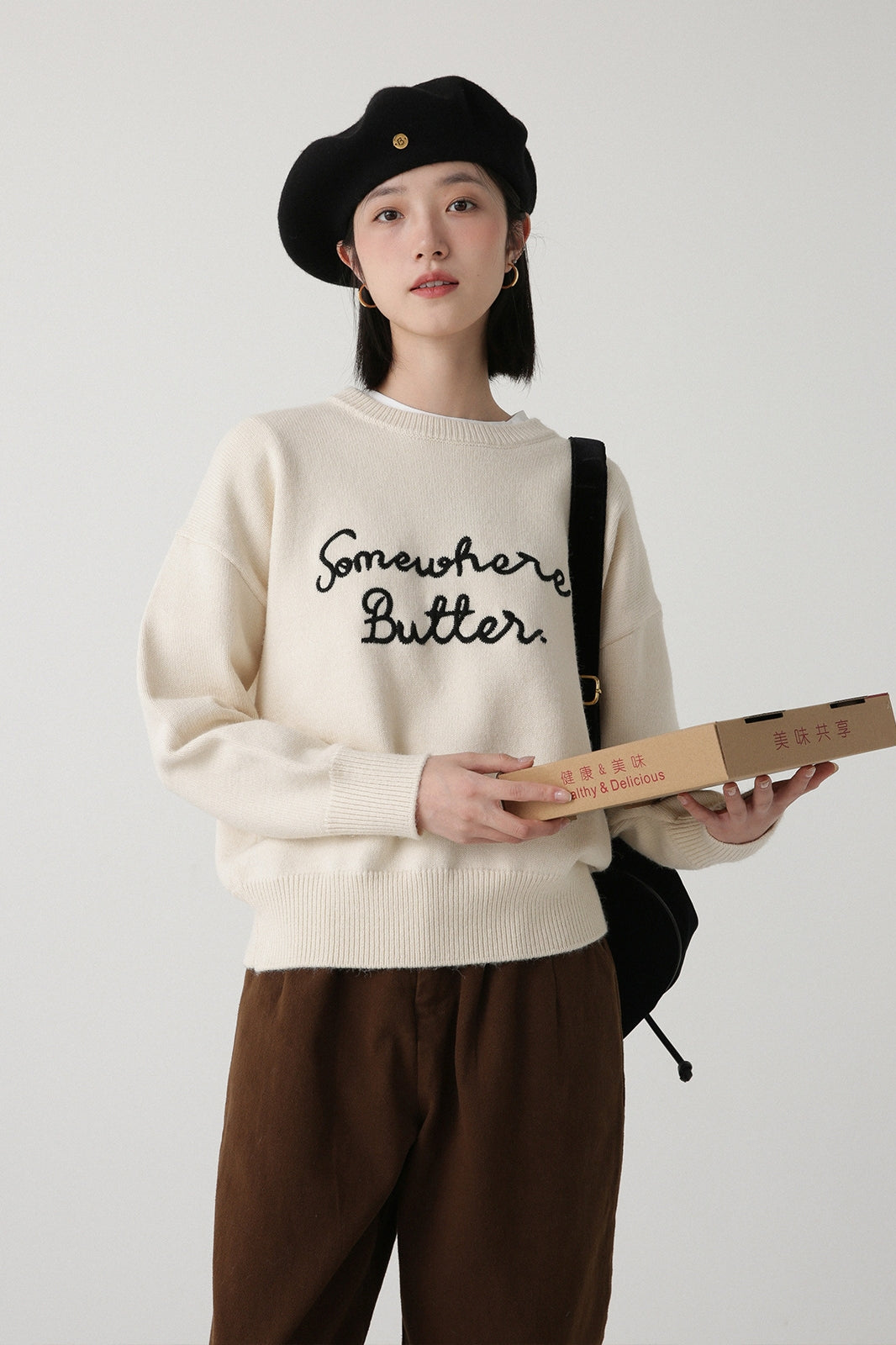 "Somewhere Butter" Knit Sweater – Korean Style