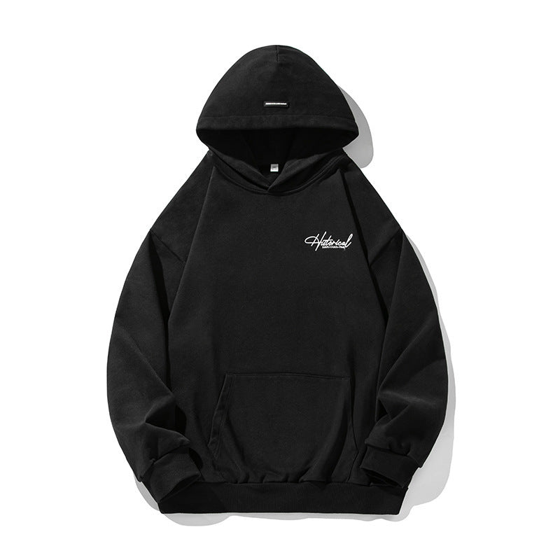 Retro Heavyweight Hoodie – Embroidered Lettering