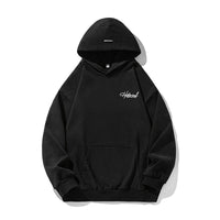Retro Heavyweight Hoodie – Embroidered Lettering