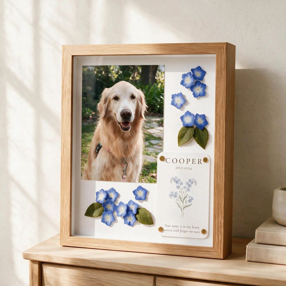 Forever in Bloom Pet Memorial Shadow Box