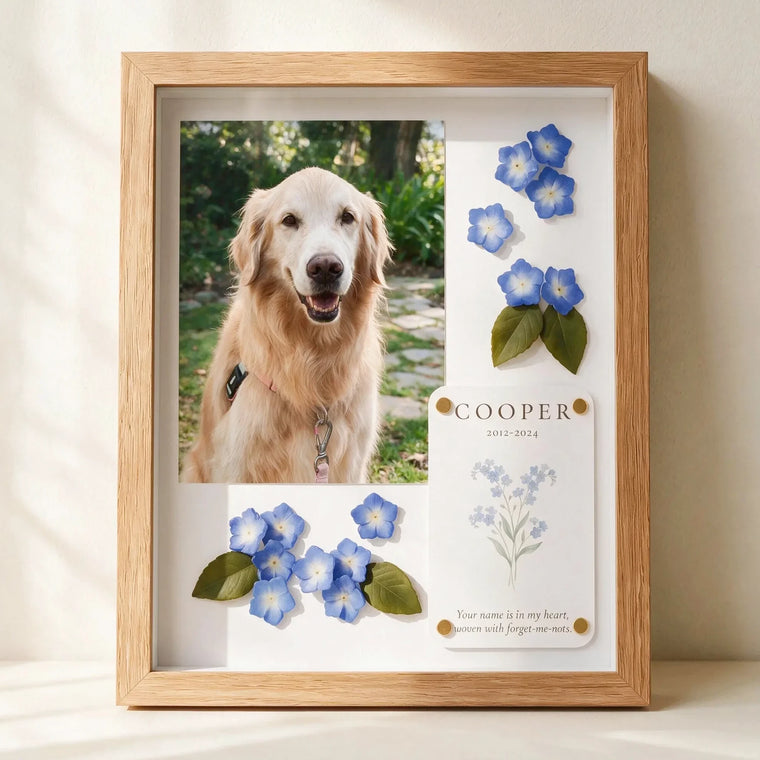 Forever in Bloom Pet Memorial Shadow Box