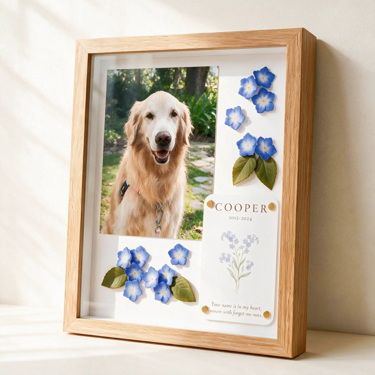 Forever in Bloom Pet Memorial Shadow Box