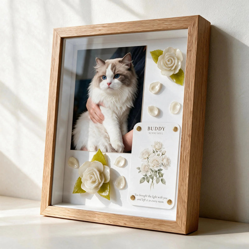 Gentle Goodbye Pet Memorial Shadow Box