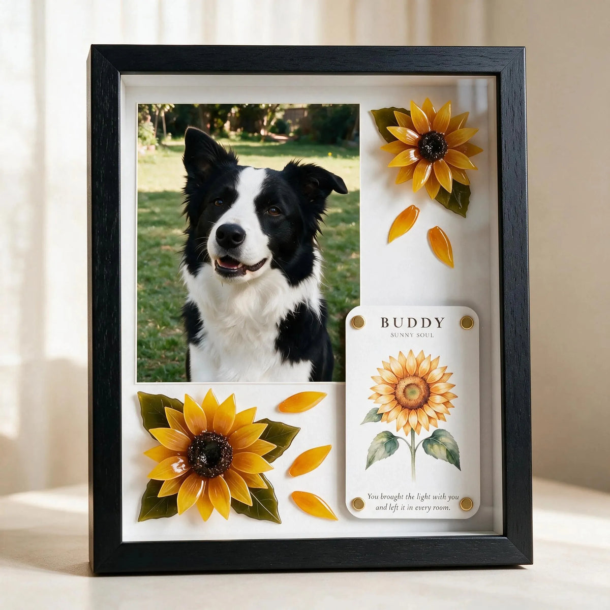 Sunny Soul Pet Memorial Shadow Box